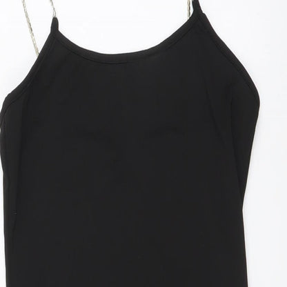 SHEIN Womens Black Polyester Bodycon Size S Round Neck Pullover