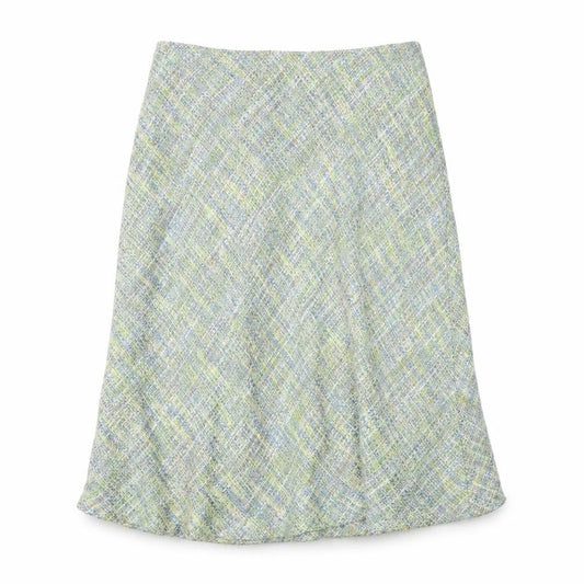 Preworn Womens Multicoloured Acrylic A-Line Skirt Size 14 Zip
