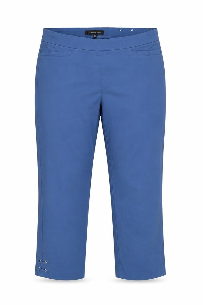 Jasmine & Juliana Womens Blue Viscose Trousers Size 14 L23 in Regular