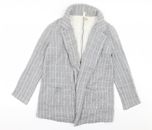 Forever & Exclusive Womens Grey Plaid Jacket Blazer Size S