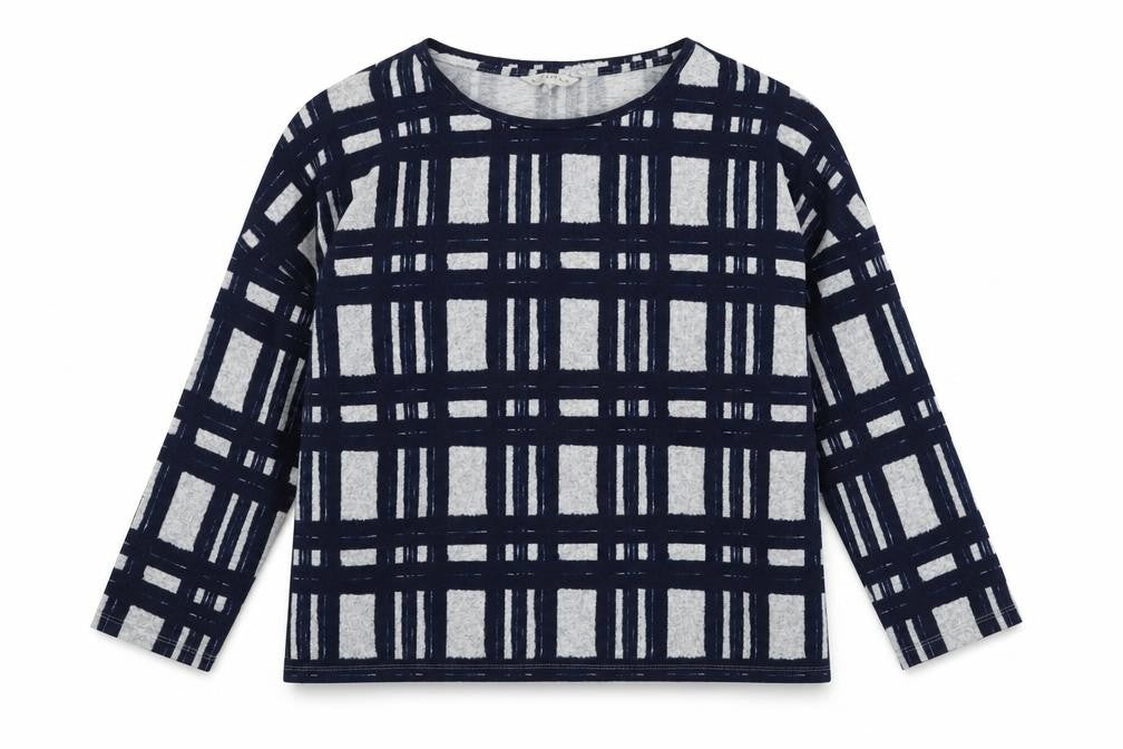 Nutmeg Womens Blue Round Neck Striped Polyester Pullover Jumper Size 18