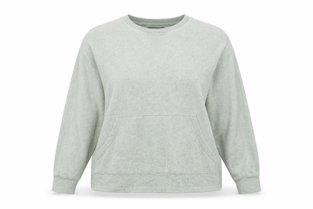 Primark Womens Green Round Neck Viscose Pullover Jumper Size M