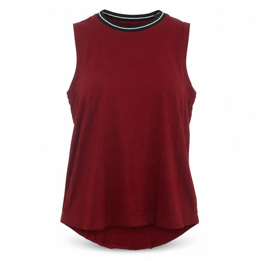 Avia Womens Red Modal Basic Tank Size S Round Neck