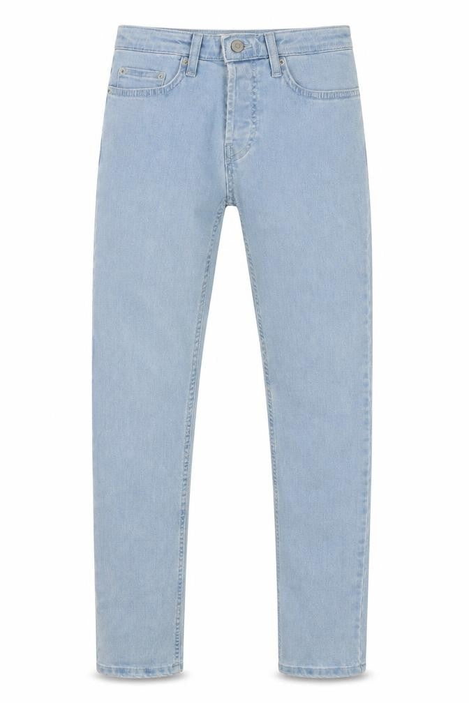 Topman Mens Blue Cotton Skinny Jeans Size 28 in L31 in Regular Button
