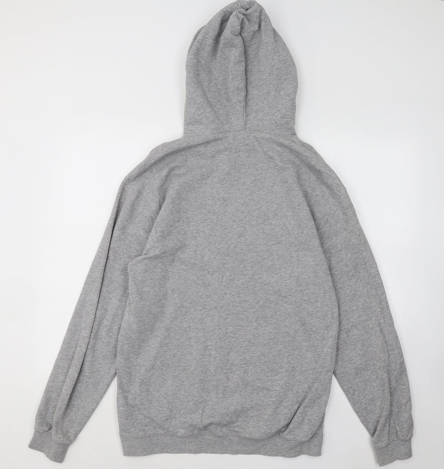Divided by H&M Womens Grey Cotton Pullover Hoodie Size S Pullover - No Sense
