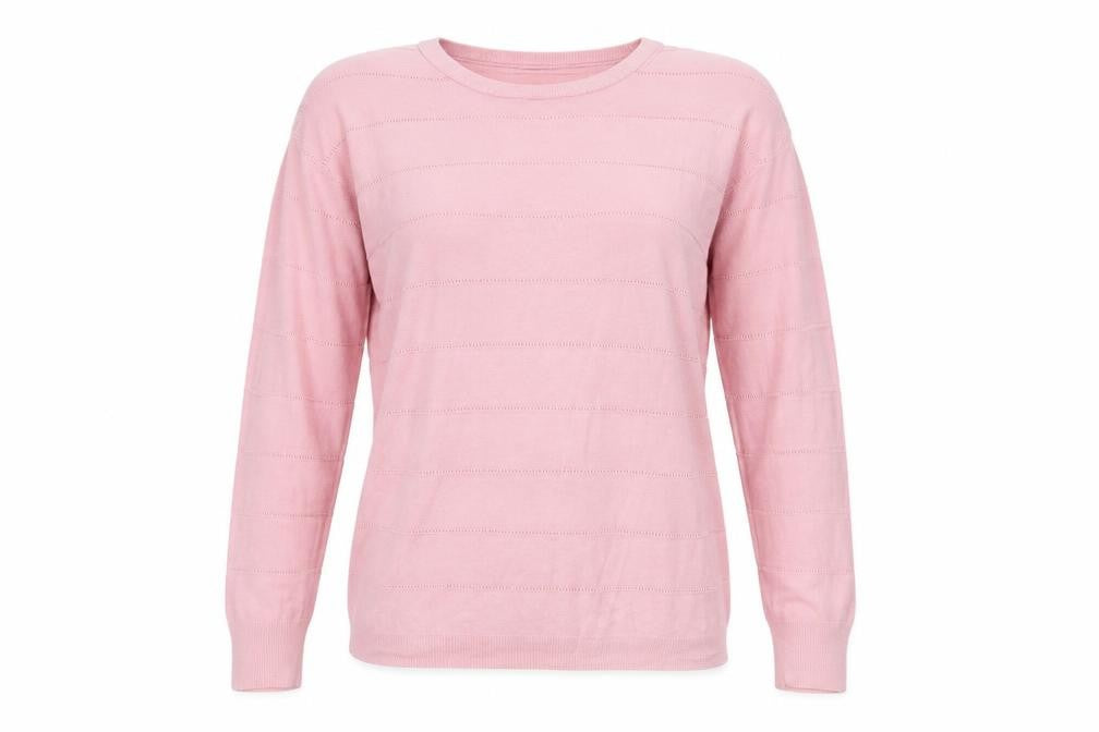 Jaqueline de Yong Womens Pink Roll Neck Acrylic Pullover Jumper Size L