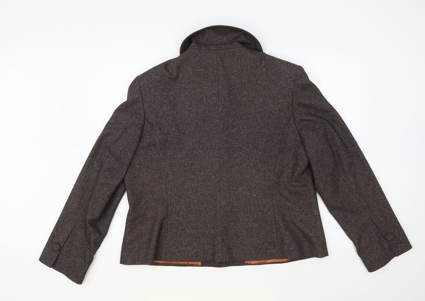 Vogue Womens Brown Jacket Blazer Size 20 Button
