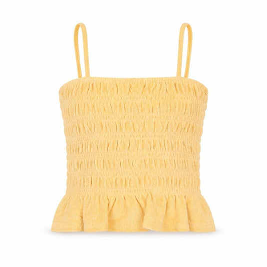 H&M Womens Orange Cotton Camisole Tank Size S Square Neck