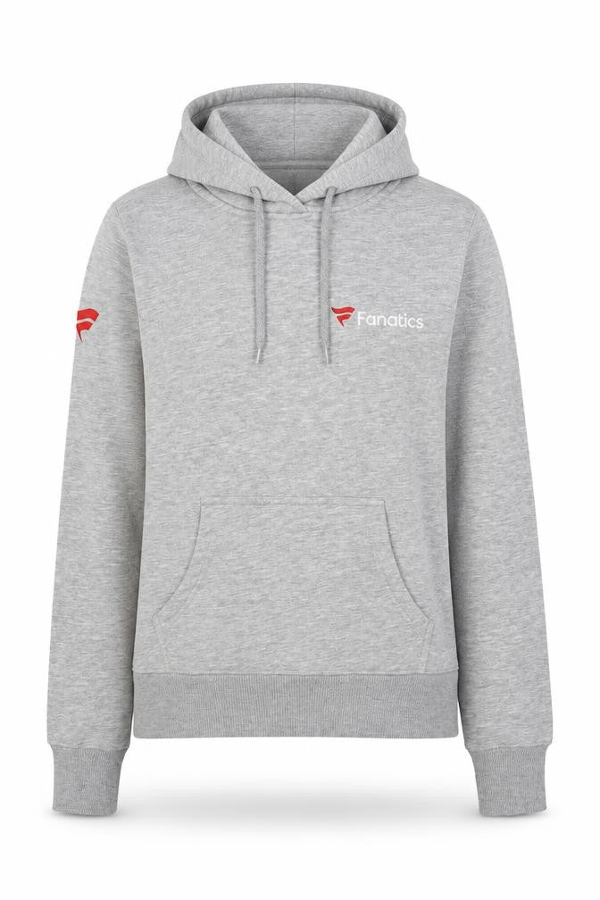 Fanatics Womens Grey Cotton Pullover Hoodie Size 8 Pullover