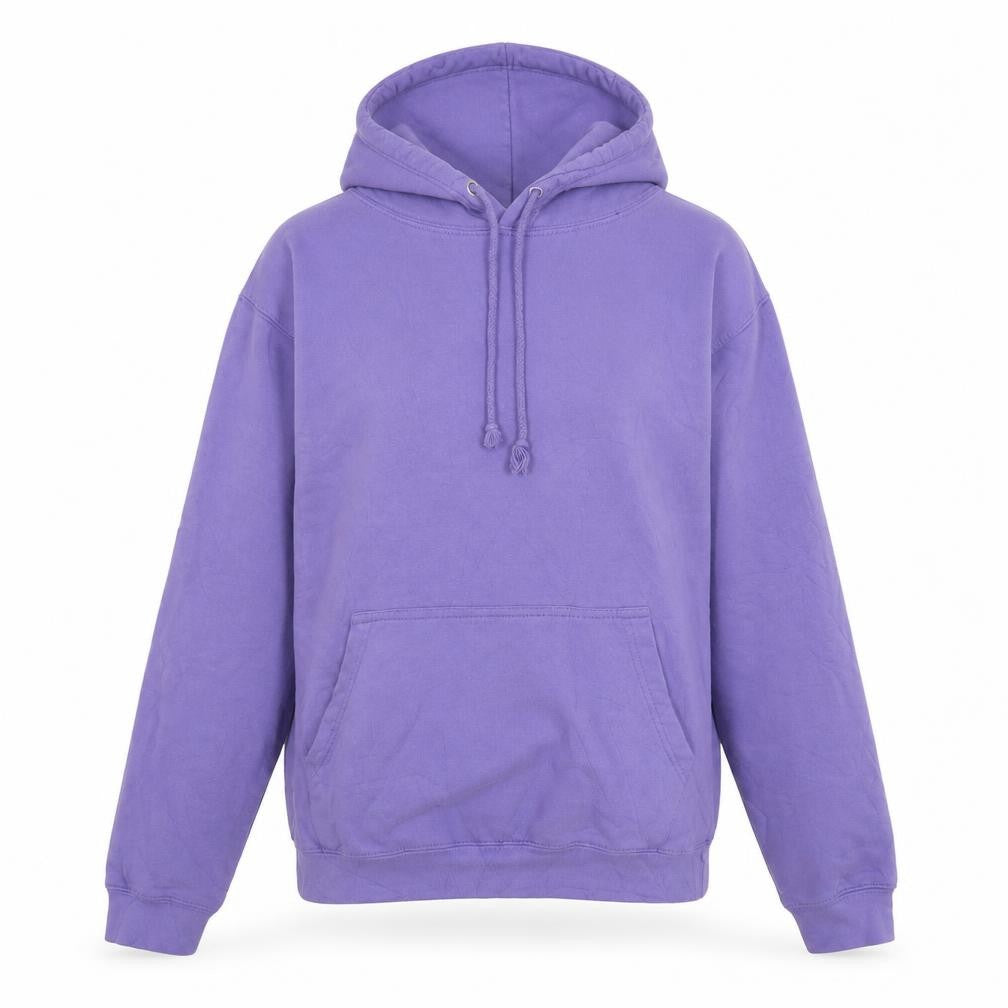 Awdis Womens Purple Cotton Pullover Hoodie Size S Pullover