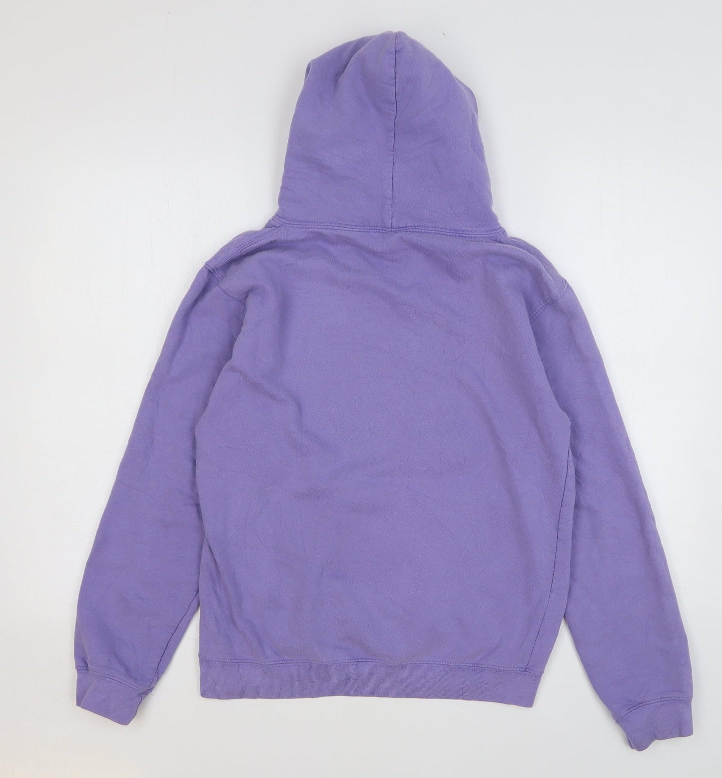 Awdis Womens Purple Cotton Pullover Hoodie Size S Pullover
