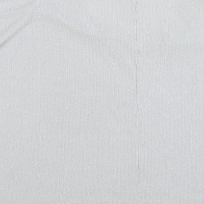 New Look Womens Grey Viscose Basic T-Shirt Size L V-Neck