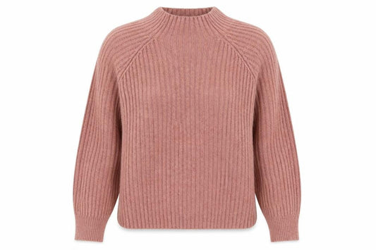 Boohoo Womens Pink High Neck Polyester Pullover Jumper Size M