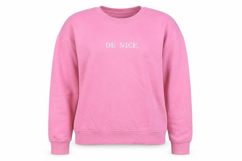 Primark Womens Pink Cotton Pullover Sweatshirt Size 6 Pullover - Be Nice