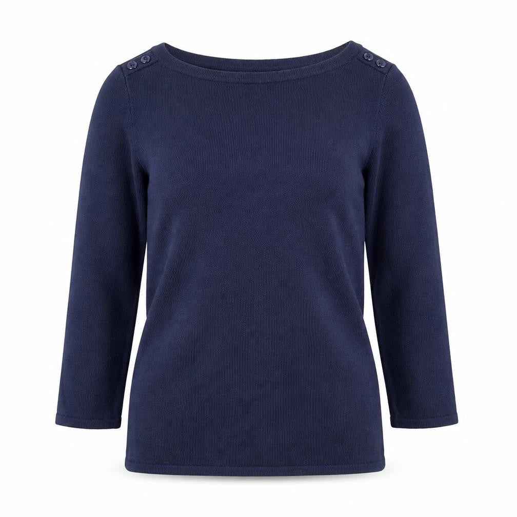 Store Twenty One Womens Blue Round Neck Acrylic Pullover Jumper Size 10