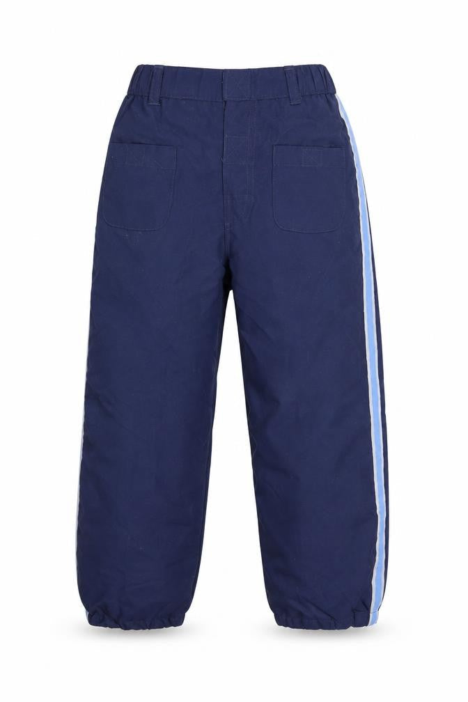 Sproggs Boys Blue Polyester Jogger Trousers Size 5-6 Years Regular Hook & Loop