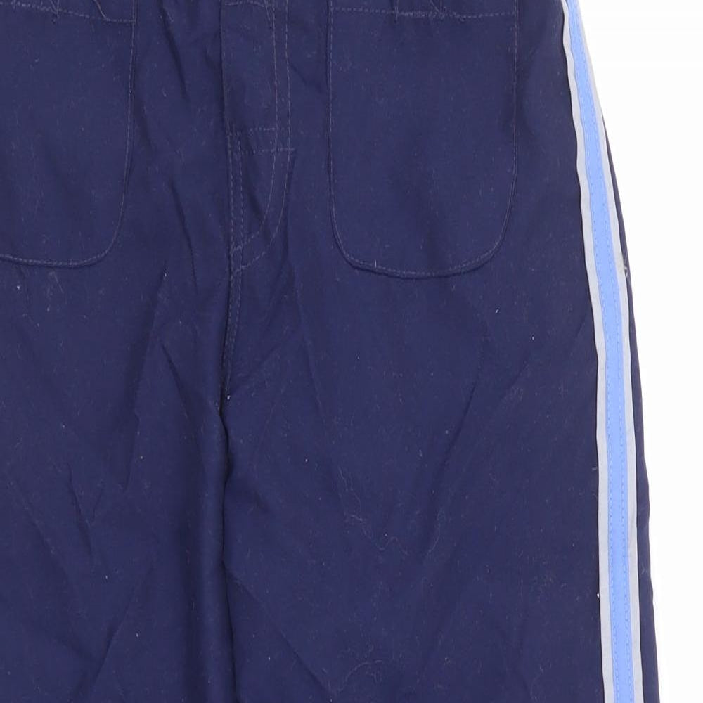 Sproggs Boys Blue Polyester Jogger Trousers Size 5-6 Years Regular Hook & Loop