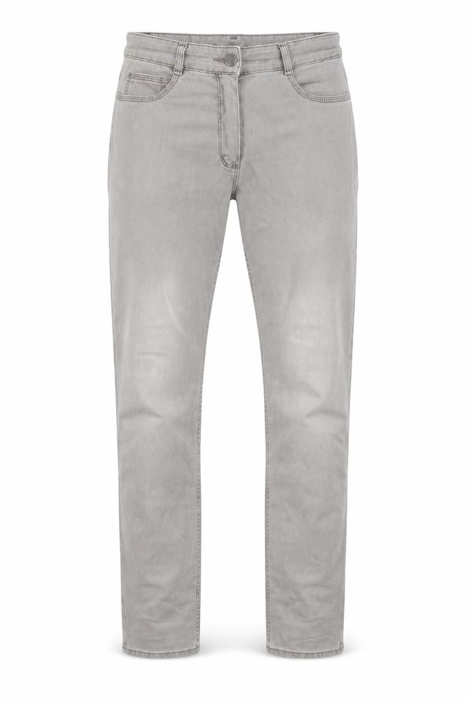 Bianco Mens Grey Cotton Straight Jeans Size 30 in L30 in Regular Zip