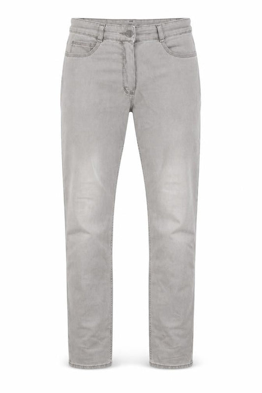 Bianco Mens Grey Cotton Straight Jeans Size 30 in L30 in Regular Zip