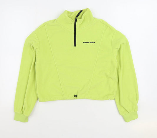 H&M Womens Green Jacket Size XS Zip - Human Being