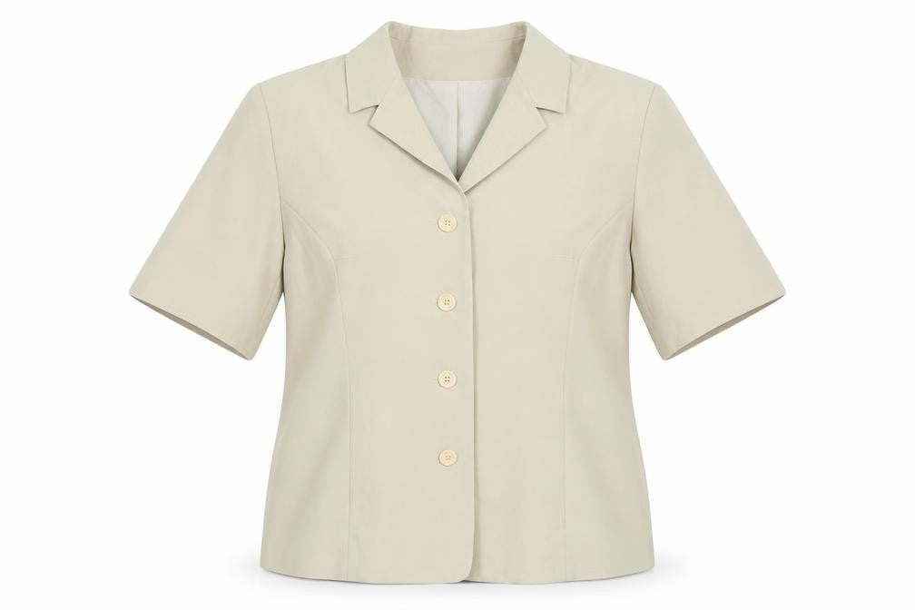 Modern Classics Womens Beige Jacket Blazer Size 16 Button