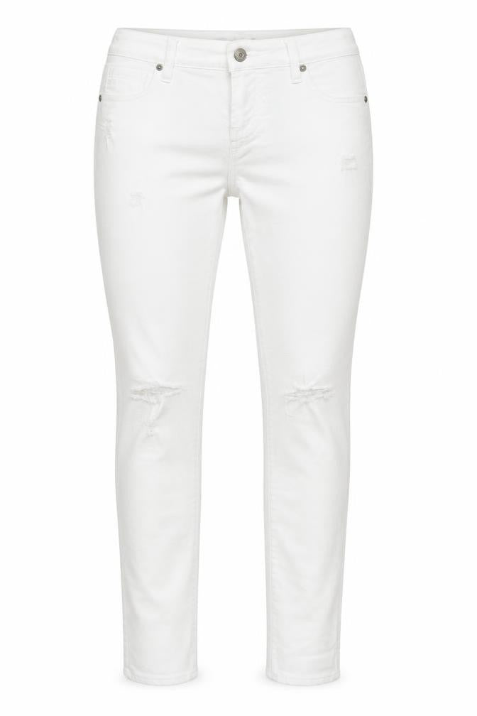 Old Navy Womens White Cotton Skinny Jeans Size 30 in L29 in Regular Zip