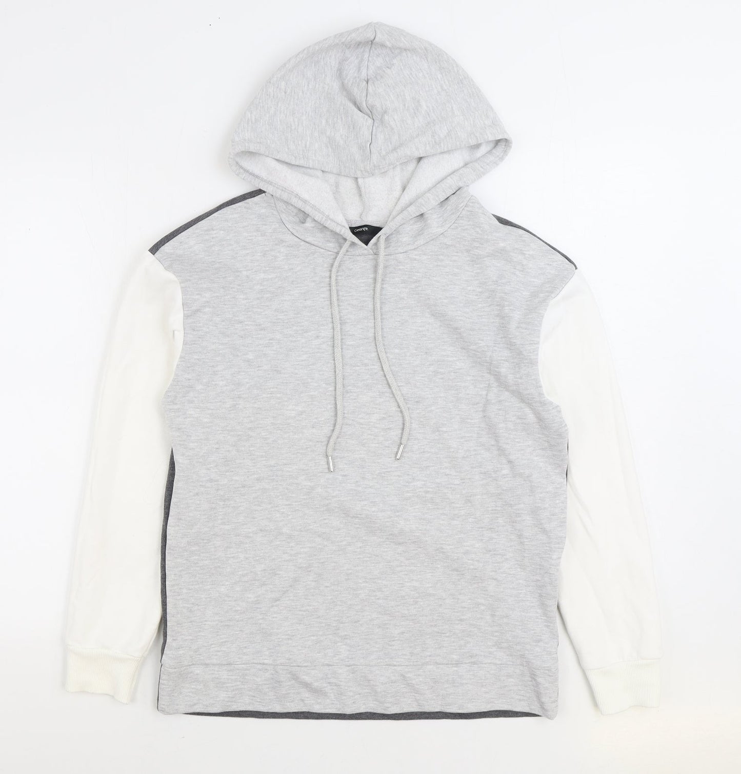 George Womens Multicoloured Colourblock Cotton Pullover Hoodie Size S Pullover