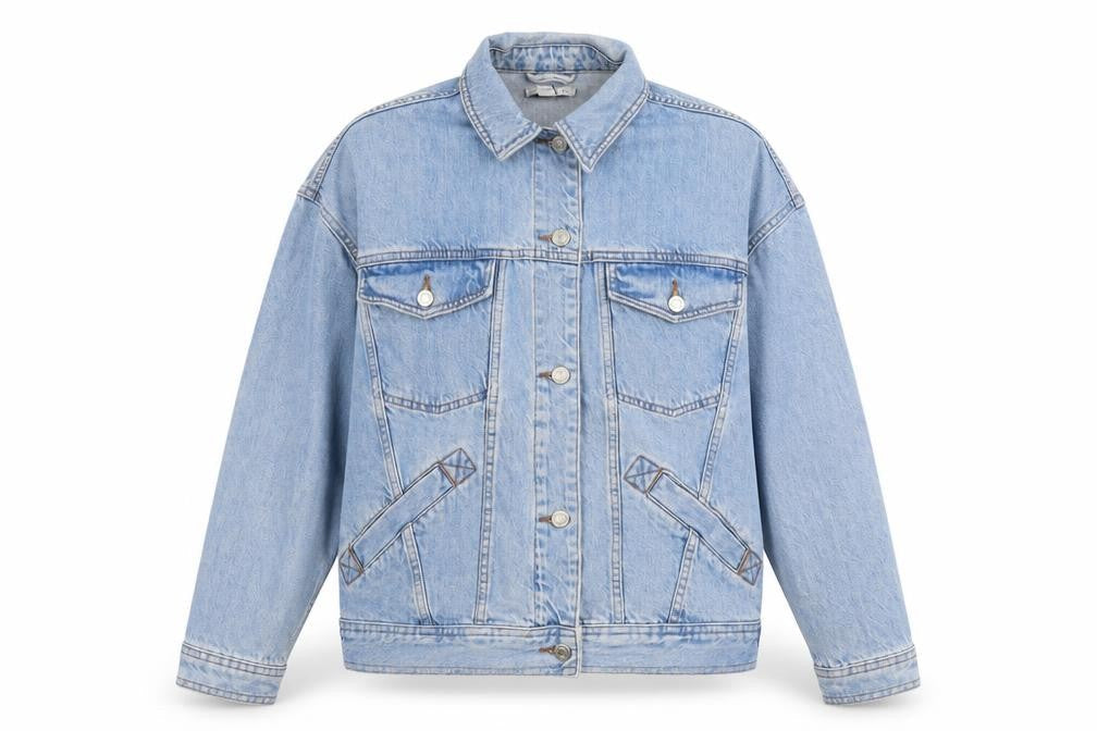 Topshop Womens Blue Jacket Size 6 Button