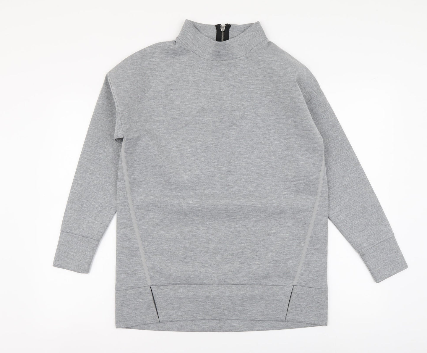 NEXT Womens Grey Polyester Pullover Sweatshirt Size 8 Zip