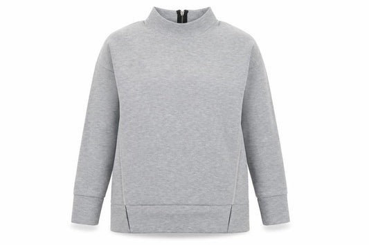 NEXT Womens Grey Polyester Pullover Sweatshirt Size 8 Zip