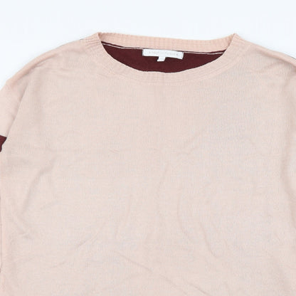 Next Womens Pink Round Neck Acrylic Pullover Jumper Size XS