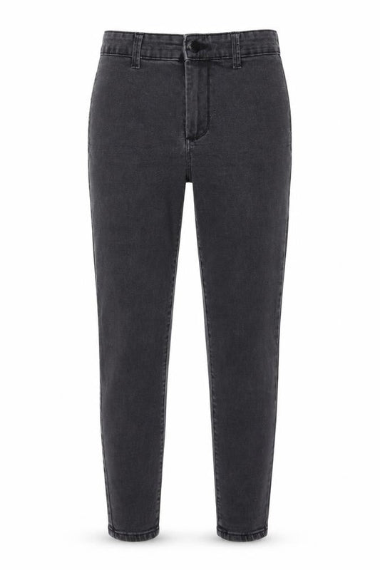 Denim & Co. Womens Grey Cotton Skinny Jeans Size 8 L25 in Regular Button