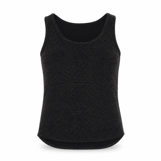Papaya Womens Black Nylon Basic Tank Size 14 Round Neck