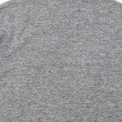 Savida Womens Grey Round Neck Polyester Pullover Jumper Size M