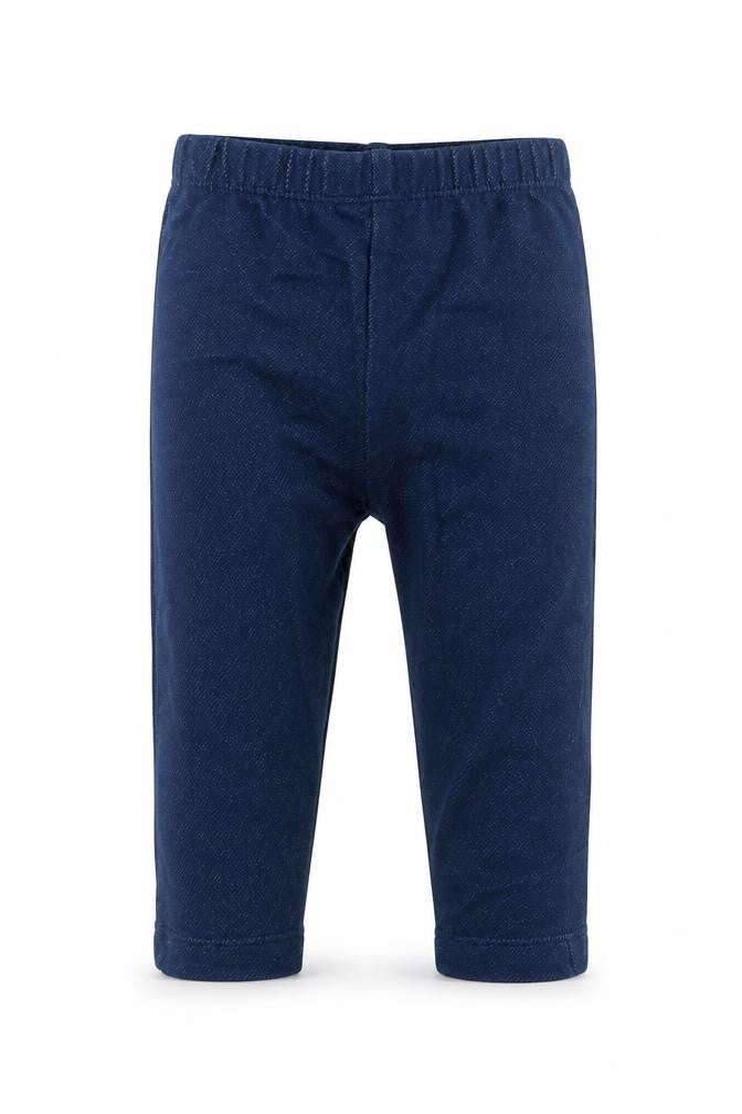 Nutmeg Girls Blue Cotton Jogger Leggings Size 3-6 Months Pullover