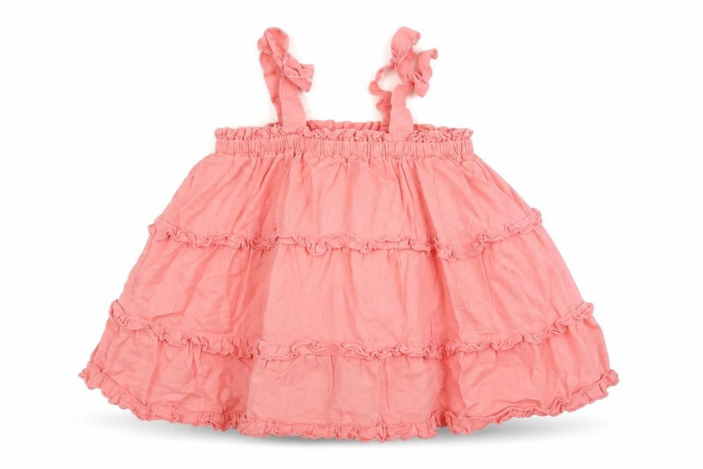 Gap Girls Pink Cotton Shift Size 3-6 Months Square Neck Pullover