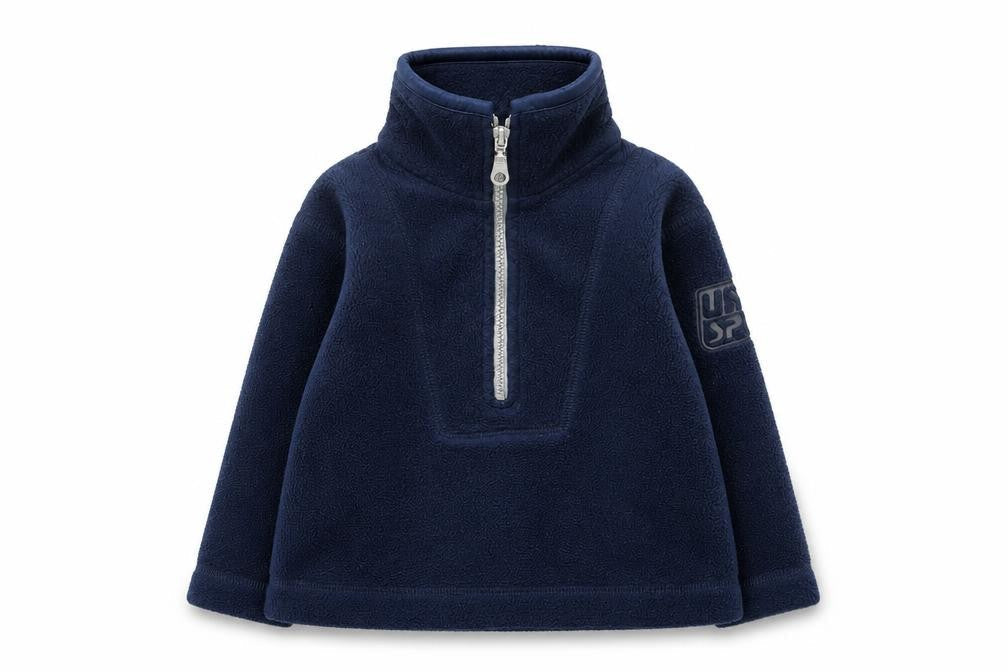 Adams Boys Blue Basic Jacket Jacket Size 9-12 Months Zip