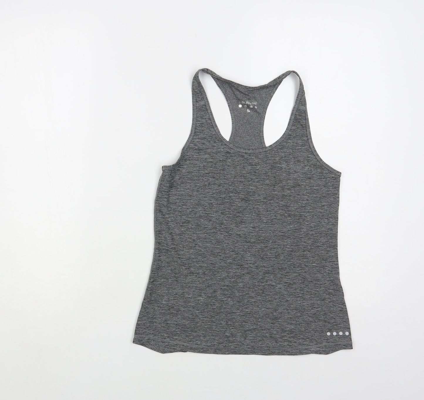 Souluxe Womens Grey Polyester Pullover Tank Size S Scoop Neck Pullover