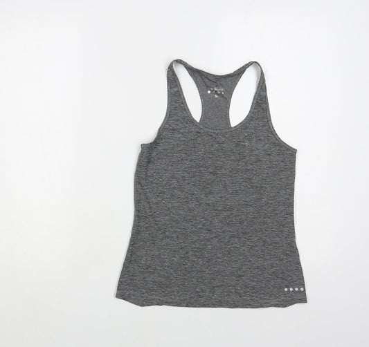 Souluxe Womens Grey Polyester Pullover Tank Size S Scoop Neck Pullover
