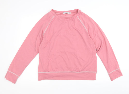 MissLook Womens Pink Cotton Blend Pullover Sweatshirt Size L Pullover