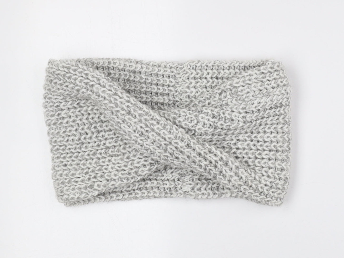 Preworn Womens Grey Polyester Scarf - Snood