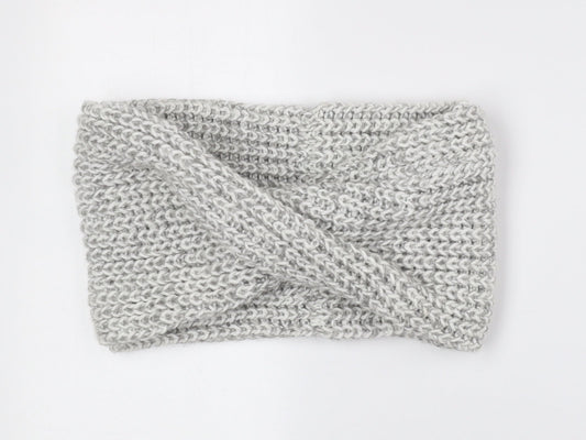 Preworn Womens Grey Polyester Scarf - Snood