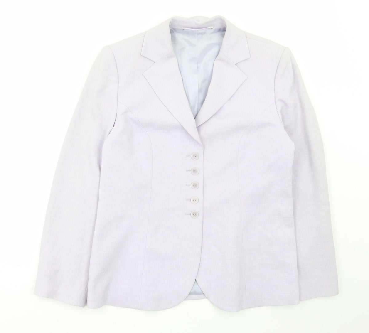 Preworn Womens Purple Jacket Blazer Size M Button