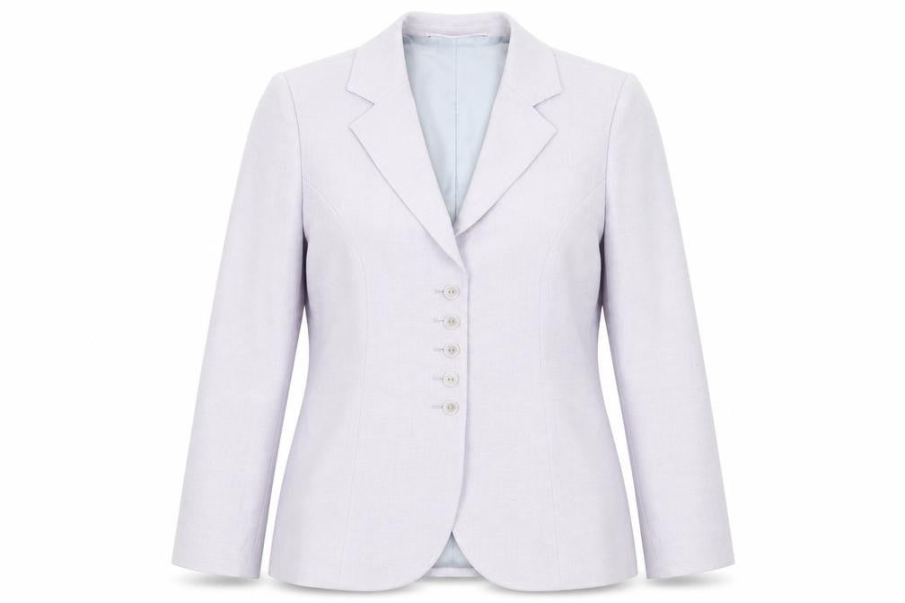 Preworn Womens Purple Jacket Blazer Size M Button
