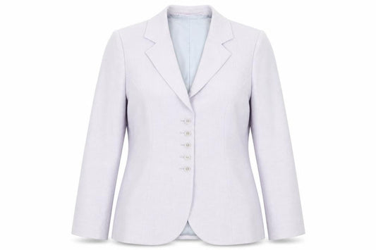 Preworn Womens Purple Jacket Blazer Size M Button
