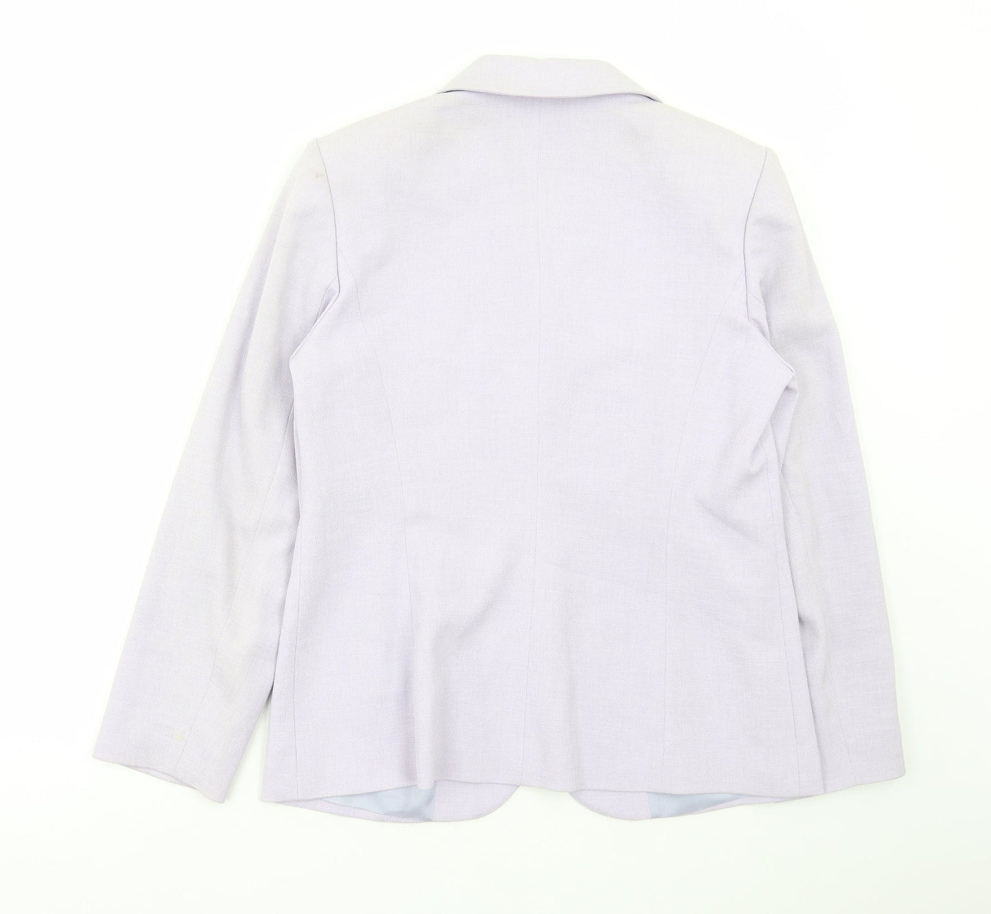 Preworn Womens Purple Jacket Blazer Size M Button