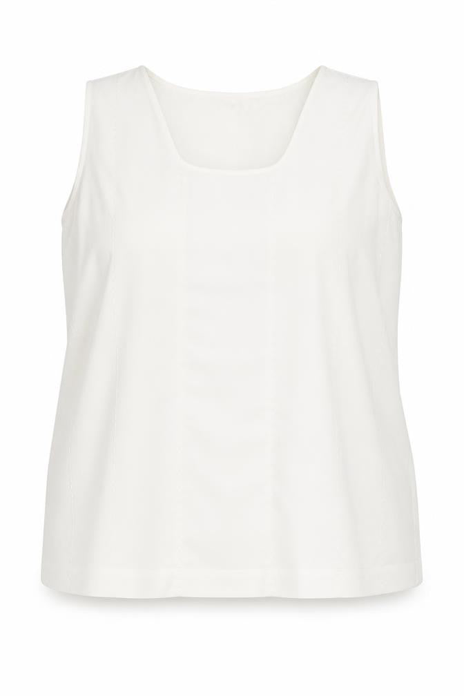 Michael Gold Womens Ivory Polyester Basic Blouse Size 22 Scoop Neck