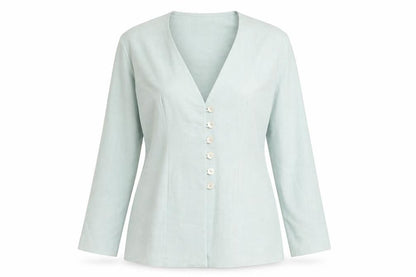 Rebecca Sheldon Womens Green Jacket Blazer Size 14 Button
