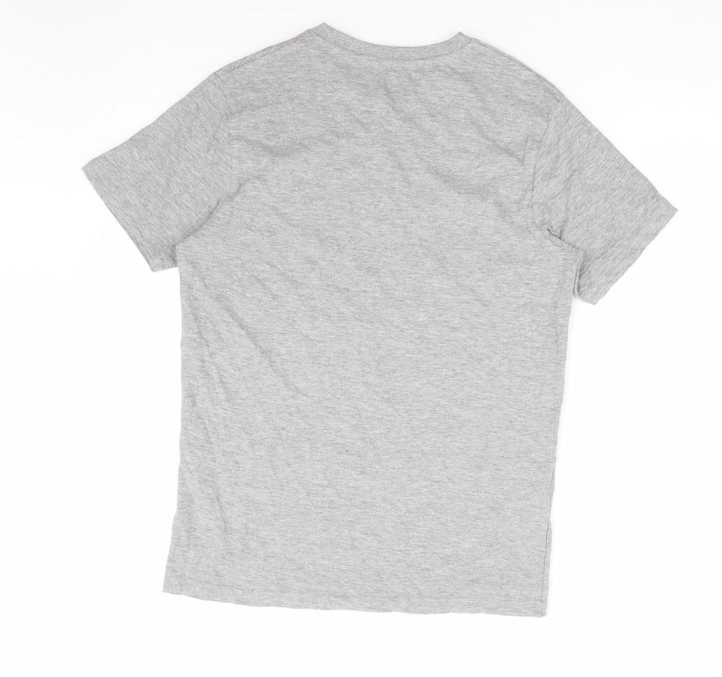Preworn Womens Grey Polyester Basic T-Shirt Size S Round Neck - Confidance