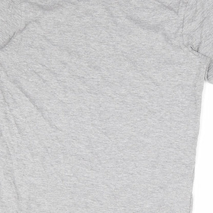 Preworn Womens Grey Polyester Basic T-Shirt Size S Round Neck - Confidance